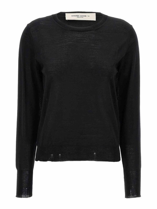 Golden Goose Sweaters - Golden Goose Demilee Sweater Navy Wool Crewneck Distressed M